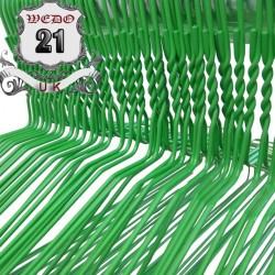 Green Wire Coat Hangers (13G) 16"  (weedoo)